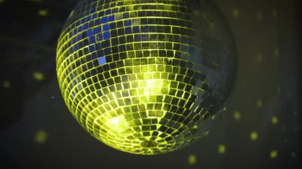 Centro de bolas de espelho de disco Glitter — Vídeo de Stock