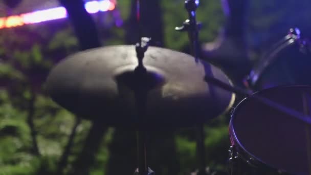 Playing Drummer — Stock Video