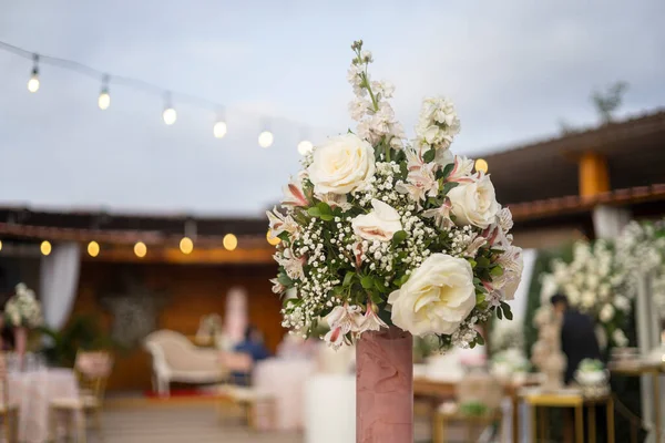 Diferentes Puntos Vista Para Boda Bautizo Fondo Con Una Decoración —  Fotos de Stock