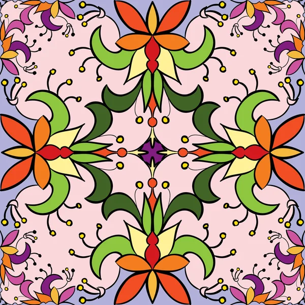 Nahtlose florale Muster Hintergrund. farbenfroh. — Stockvektor