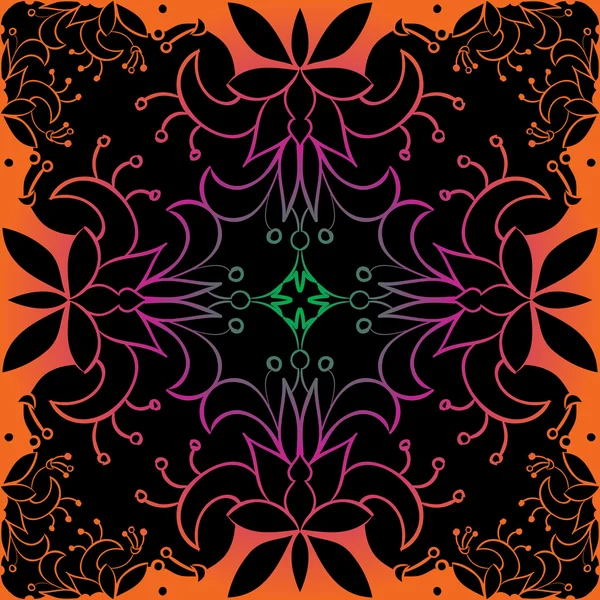 Nahtlose florale Muster Hintergrund. natürliche Farbe — Stockvektor
