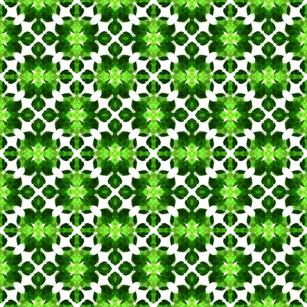 Bezešvé pozadí vzorek. Zelené listy. — Stock fotografie