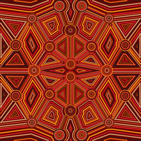 Style abstrait de l'art aborigène australien — Image vectorielle