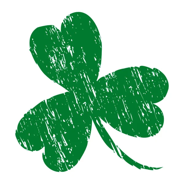 Día de San Patricio. Hoja de trébol Shamrock. Vector — Vector de stock