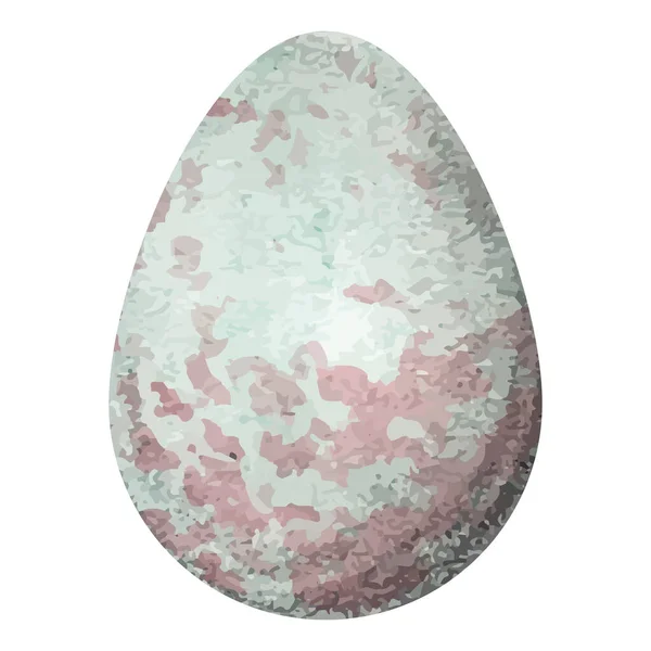 Huevo de ave de Pascua. Huevo multicolor con textura brillante — Vector de stock