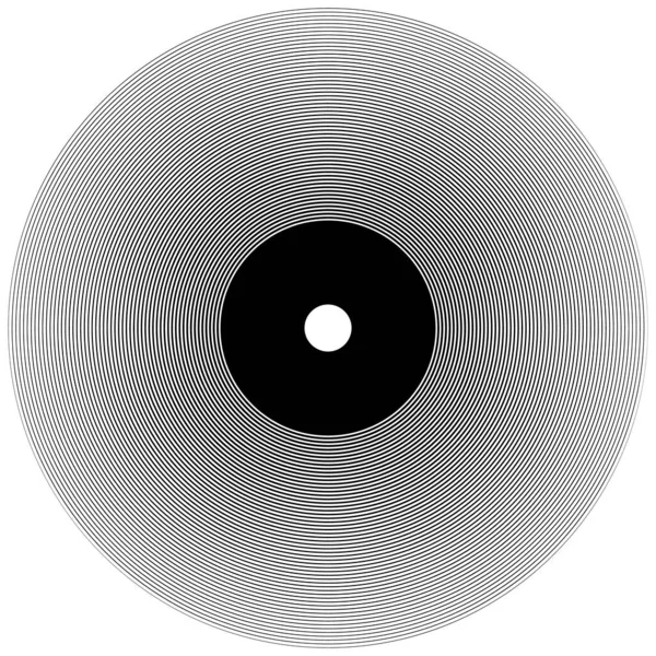 Vinyl record vector illustration isolated on white — Stock Vector