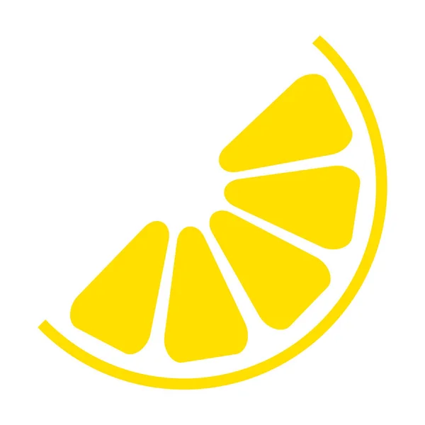 Lemon. Ilustración simple vector de naturaleza alimentaria. — Vector de stock
