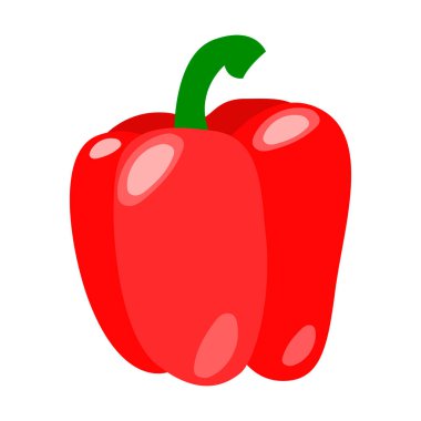 Dolmalık kırmızı sebzeler. Tüm yemek vektörü çizimleri.