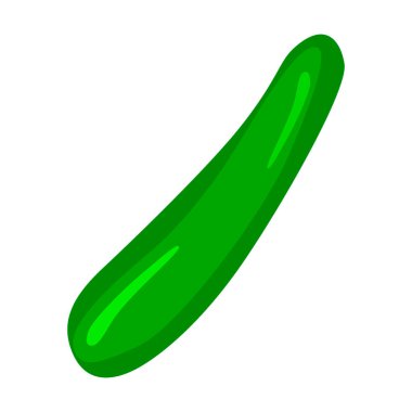 Salatalık Sebzeleri Tüm Gıda vektör illüstrasyonu