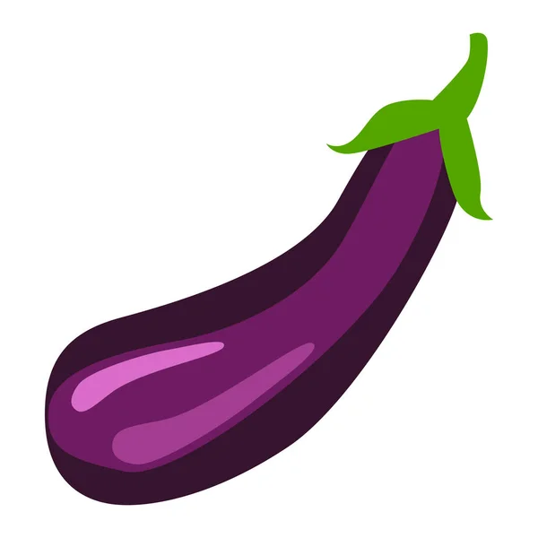 Eggplant Vegetables 전체 식품 벡터 삽화 — 스톡 벡터