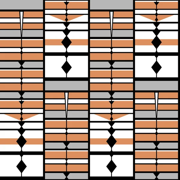 Nahtlose Vektor-Zusammenfassung von Linien Geometrie-Muster — Stockvektor