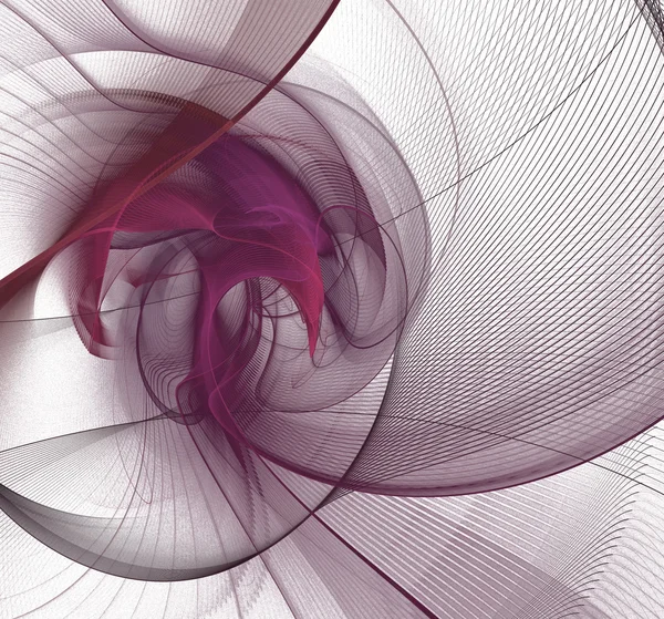 Fractal round abstraction red — Stock Photo, Image