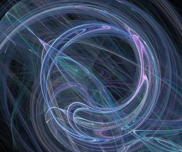 Abstract fractal background blue spiral — Stock Photo, Image