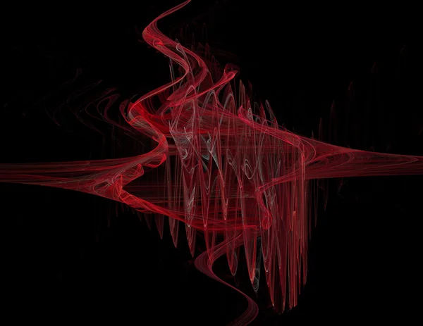 Abstract fractal background red — Stock Photo, Image