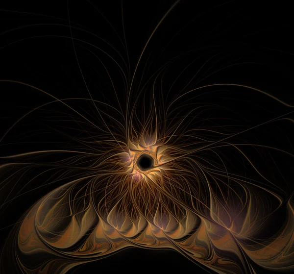 偉大な抽象的なフラクタルの花 — ストック写真