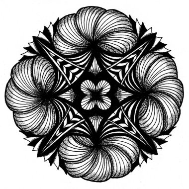 Zendala - zentangle mandala