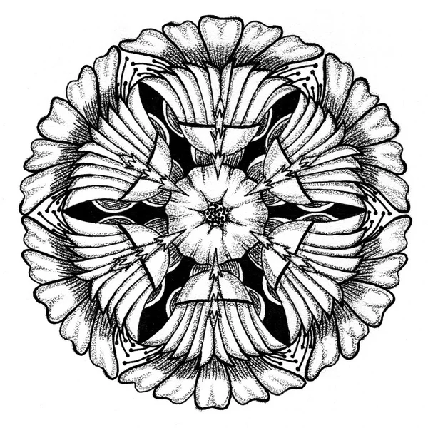 Zendala - zentangle mandala