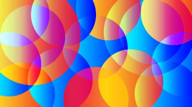 Renkli elipsler soyut arkaplan Duvar kağıdı veya afiş için güzel