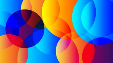 Renkli elipsler soyut arkaplan Duvar kağıdı veya afiş için güzel