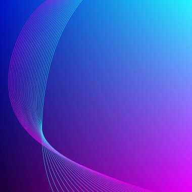mavi ve mor gradyan soyut arkaplan dalgalı çizgiler ile duvar kağıdı veya afiş için güzel