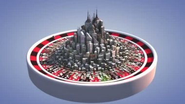 Rulet casino büyük şehir gökdelenler.