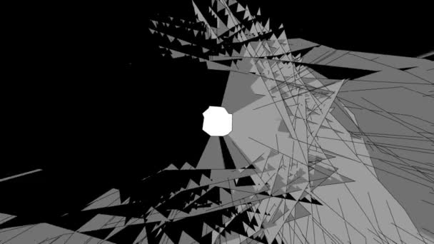 Résumé noir et gris fond animé tourne 