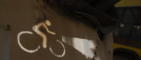 Grafiti Bisiklet karanlık, emniyet