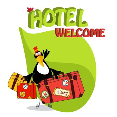 toucan bird greets guests