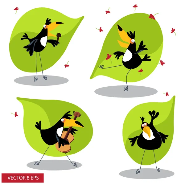 Cartoon toucan — Stock Vector