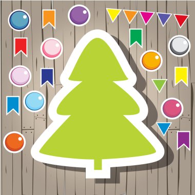 Noel köknar ağacı ve dekorasyon