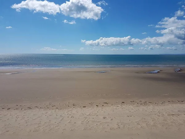 Beach Landscape Scene Talybont North Wales Summer Day — Stock Photo, Image