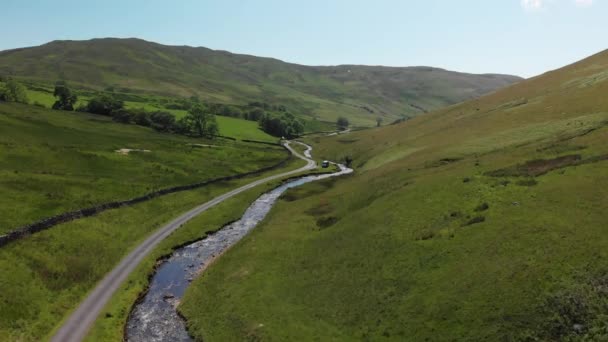 Plan Ascendant Barbon Beck Valley Carnforth Lancashire Angleterre Cette Magnifique — Video