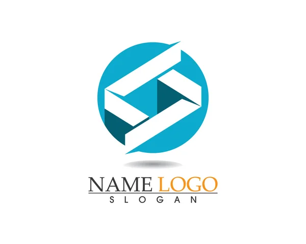 Financement immobilier logo flip — Image vectorielle