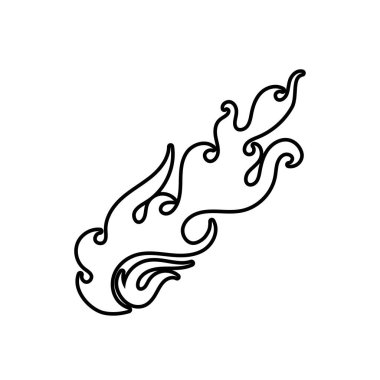 kabile alev vektör resmi