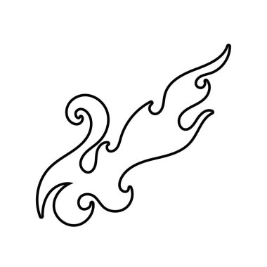 kabile alev vektör resmi