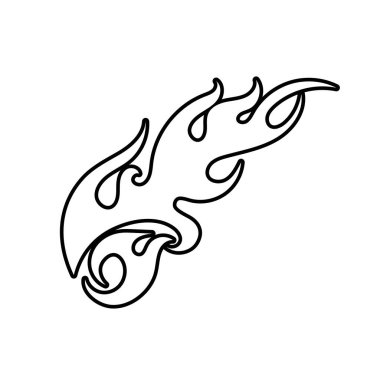 kabile alev vektör resmi