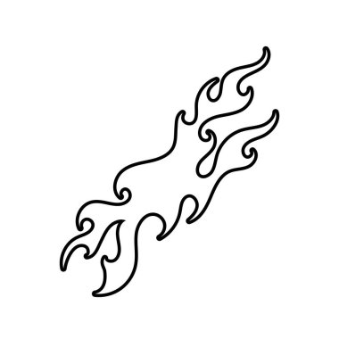 kabile alev vektör resmi