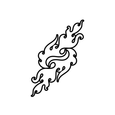 kabile alev vektör resmi