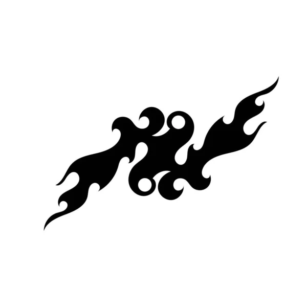 Plemienny Symbol Wektora Płomienia — Wektor stockowy