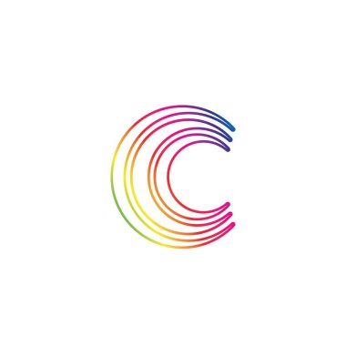 Çember halka logosu ve sembol vektörü