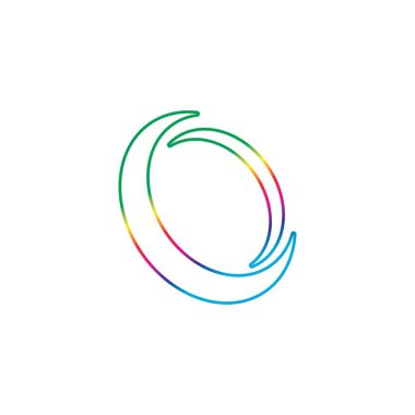 Çember halka logosu ve sembol vektörü