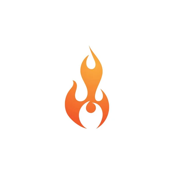 Logo Ognia Wektor Ilustracji Wzór Projektu — Wektor stockowy