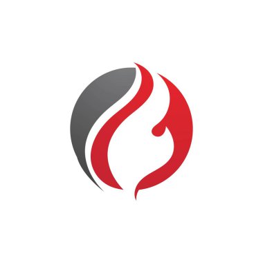 Logo vektör çizim şablonunu ateşle