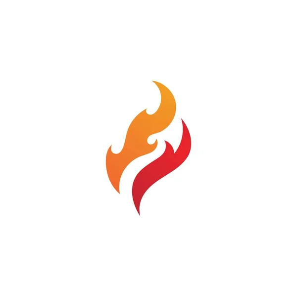 Logo Ognia Wektor Ilustracji Wzór Projektu — Wektor stockowy