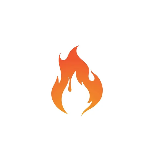 Fire Logo Vector Illustration Design Template — Stock Vector