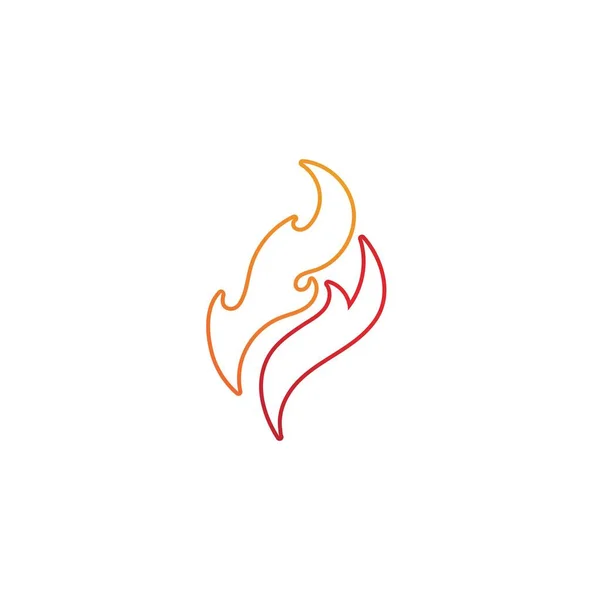 Incendio Logotipo Vector Ilustración Diseño Plantilla — Vector de stock