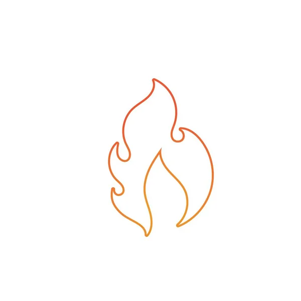 Incendio Logotipo Vector Ilustración Diseño Plantilla — Vector de stock