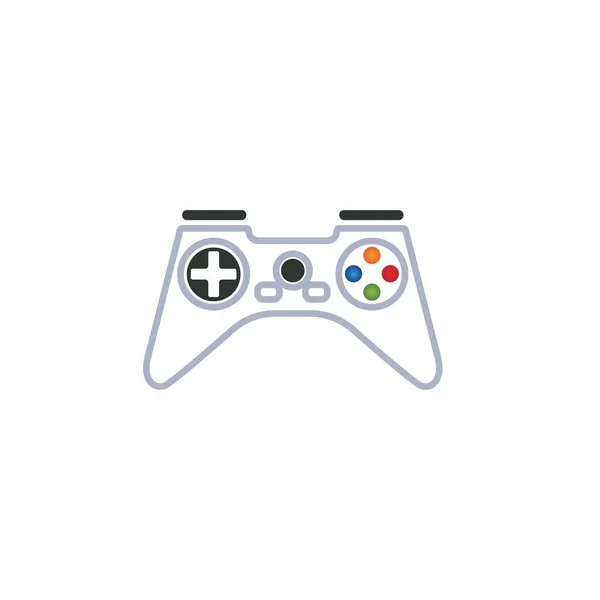 Joystick Logotyp Koncept Mall Design Vektor — Stock vektor