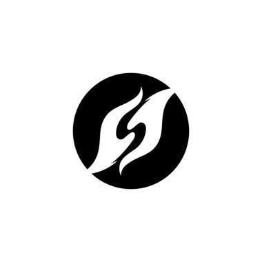 S logosu ve sembol tasarım vektörü 