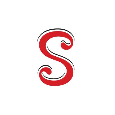  S logo tasarım vektör resmi